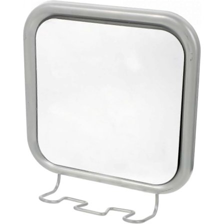 Dusjspeil uten dugg med 4 sugekopper - Antidugg-speil for barbering i dusjen, inkludert barberhøvelholder, ideell for bad, sminkebord, badekar