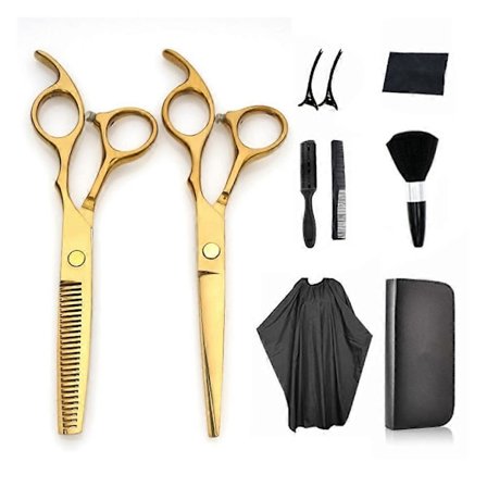 Japansk Hårudtyndingssaks i Rustfrit Stål, Ergonomisk Håndtagsdesign for Reduceret Træthed, Justerbare Skruer til Tuning og Støjreduktion