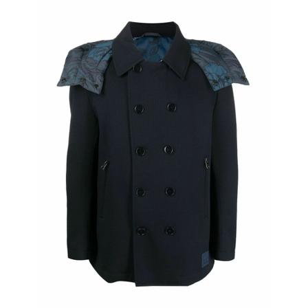 Etro, Single-Breasted Coats Blauw, Heren, Maat:XL