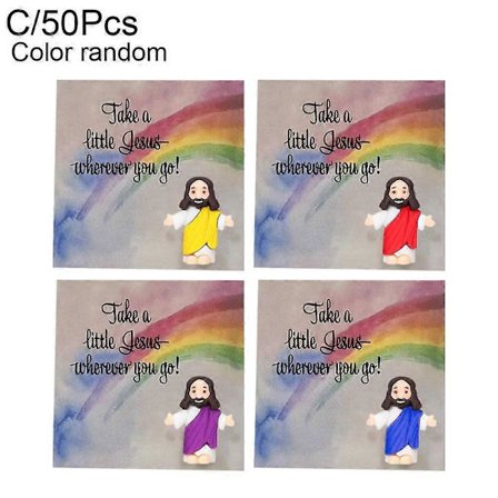 5-50 Sett Mini Jesusfigurer Påske Små Jesusleker Lommekort Bulk[D]