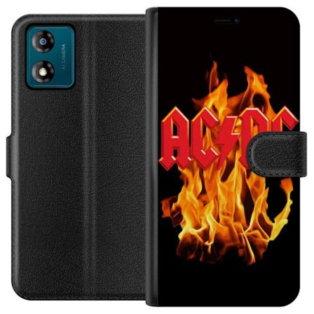 Yhteensopiva Lompakkokotelo Motorola Motorola Moto E13 AC DC Sähköinen Rockbändi Musiikki