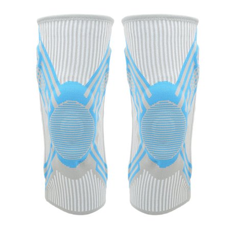 Polvipehmusteet Urheilu Polvisuojat Nylon Neulonta Silikoni Jousi Polvipehmusteet Tuki Sininen Koripalloon Juoksuun