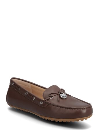 Wylie Nappa Leather Driver Sko Flade Brown Lauren Ralph Lauren
