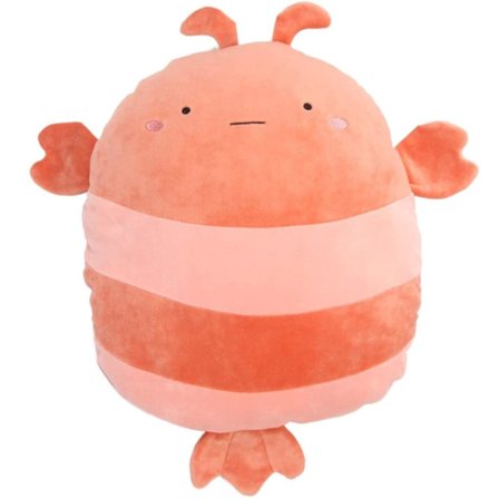 Djurkudde tecknad kudde söt hummer kudde plyschleksak