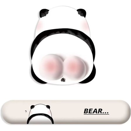 Ergonominen hiirimatto rannetuella, Söpö Panda -hiirimatto rannetuella, Kivunlievityshiirimatto, Hiirimatto tietokoneelle, kannettavalle tietokoneelle
