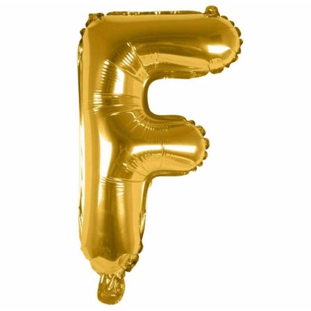 Brev ballong gull 80cm store bokstaver: f