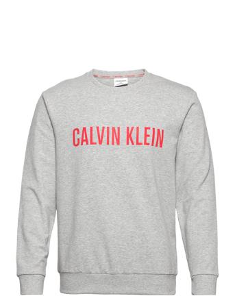 L/S Sweatshirt Sweatshirt Trøje Grå Calvin Klein