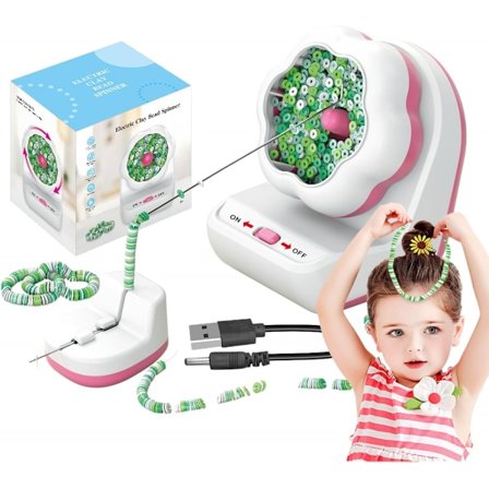 Elektrisk perle spinner, Abs armbånd lage maskin med 2 nåler, Adj