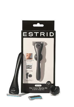 Estrid The Face Razor Starter Kit Hårborttagning Herr Svart 1 PCS
