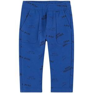 Kids - IKKS Blue Printed Sweatpants 18 Months - Bottoms - 18 months - Blue