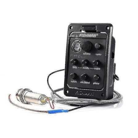 Fishman 4-bands 301 EQ-tuner Piezo-mikrofonförstärkare med blandning för akustisk gitarr