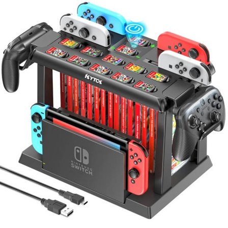 Oplader Pro Controller Holder Switch Spil Opbevaring Tower Switch OLED Oplader Dock Station