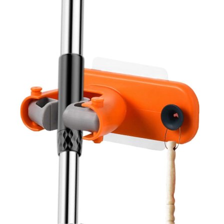 Väggfäste för kvast, Väggfäste för mopp Kvastorganisatör Självhäftande halkfria greppkrokar för kök, lägenhet, källare