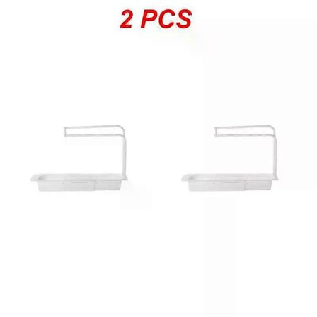 1/2 STK Kjøkkenvask Sil Svamp Såpeholder Teleskopisk Oppvaskstativ Hylle for Oppbevaring av Håndklær Justerbart Kjøkkenavløpsfilter