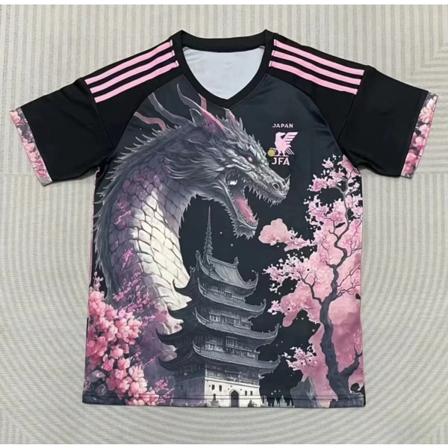 Japan Jersey Men 22-23 Hjem Spesialutgave Samurai Sakura Comic Fotballskjorte 6 S