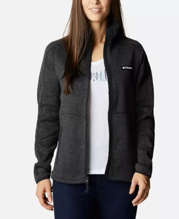 Columbia W Sweater Weather Full Zip Black Heather