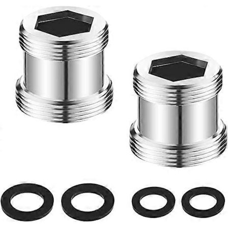 2 KPL Metallihanan Sovitin 20 mm Uroskierre - 22 mm Uroskierre Pituuden Jatko Hanasuutin Sovitin Liitin [db]