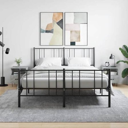 Maison Exclusive - Natborde 2stk grå beton 40x35x47,5cm ingeniørtræ