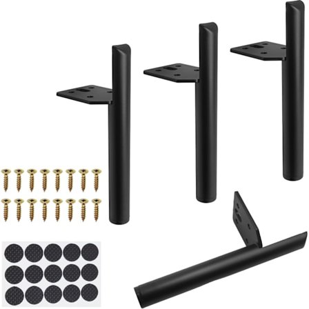 4 st möbelben, 5 tum metallbordsben, soffben möbelben för soffa, skrivbord, skåp, säng