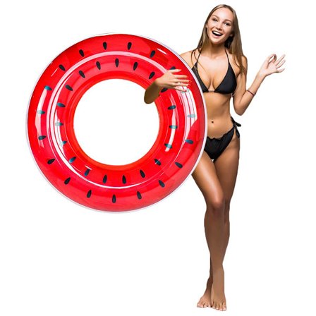 Oppustelig badering, voksen pool float, pool float loungers tube, vandlegetøj til strandfest for voksne 95 cm