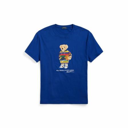 Polo Ralph Lauren, T-Shirt Blauw, Heren, Maat:XS,Katoen
