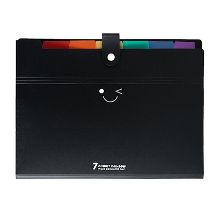 7-facks A4-pärm, expanderbar plastmapp