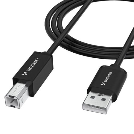 Wozinsky USB-B til USB-kabel 480Mb/s 2m - Svart