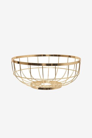 Present Time - Frugtkurv Open Grid - Guld - Borddækning & servering - Fra Homeroom