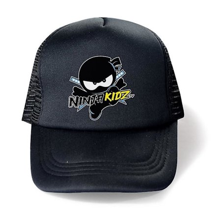 Ninja Kidz TV Mesh Baseball Cap for Kids - Justerbar Snapback - Pustende Solhatt - Sommergave (FMY)