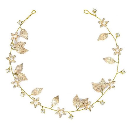 Brude Bryllup Hårranke Hovedbånd Guld Blad Brude Tilbehør Til