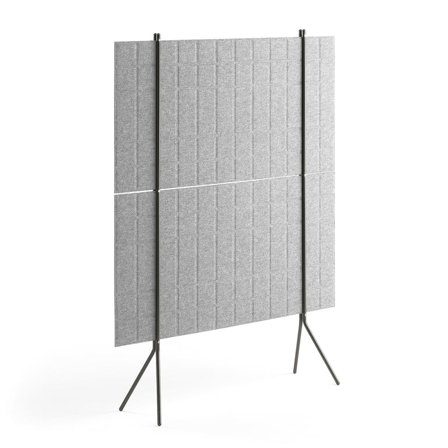 Floor screen SPLIT, 1200x1500 mm, light grey