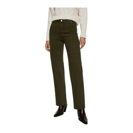 Mango Pocket cargo jeans Grøn, Dame