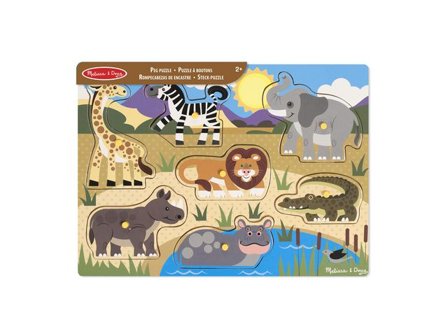 Knoppussel Safari - Lyreco - Skola och förskola - Lekmaterial - Pussel - Knoppussel