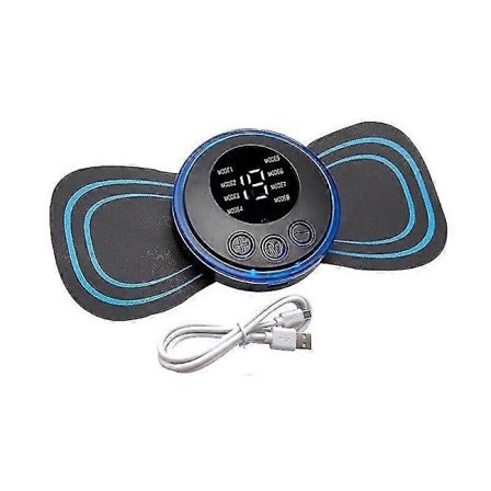 Nakkemassasje EMS Muskelstimulator Elektrisk Cervikal Massasje Patch Lavfrekvent Puls Massasjeputer Smertelindring Avslapningsverktøy for Rygg Bein 