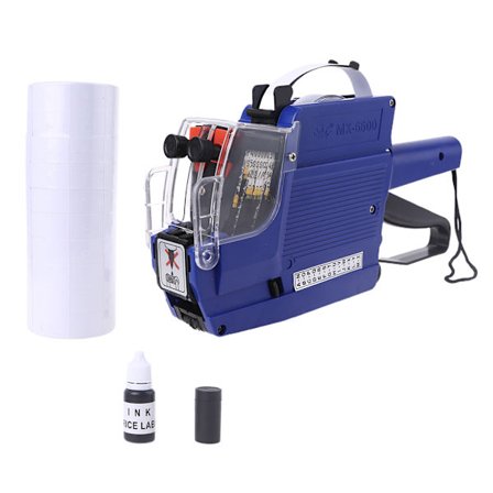 MX-6600 Kaksirivinen etikettilaite hintalappu Gun Label 2 riviä vähittäiskaupan hinnoitteluun