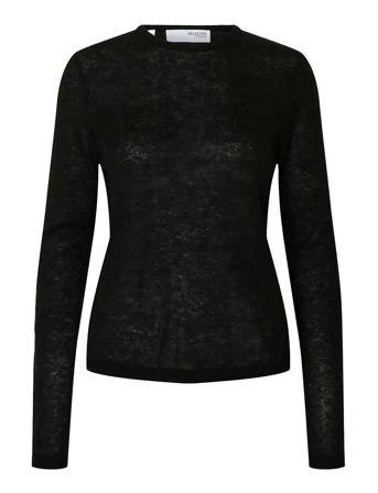 Selected | Slfshirley Ls Knit O-Neck | L