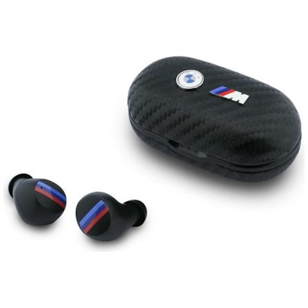 BMW TWS In-Ear Høretelefoner Bluetooth ENC Carbon Metal Logo - Sort