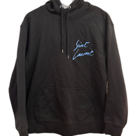 Svart Saint Laurent hoodie