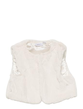Nmfrifin Faux Fur Vest White Name It