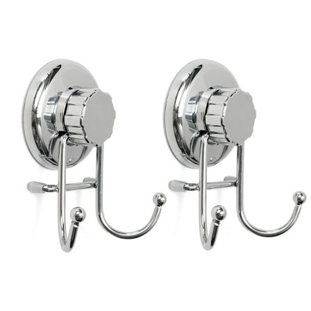 2 stk Vakuum sugekop krog Håndklæde kroge Væg krog