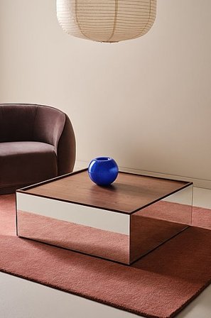 Jotex - Soffbord 80x80 Cm MDF - Valnötsfaner Valnötsfanér MANNY - Köp Soffbord hos Jotex