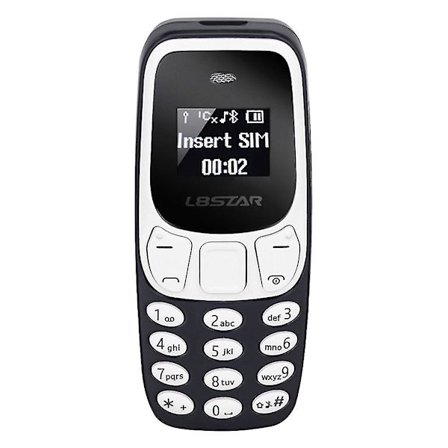 Bærbar lille Bluetooth Dual Card Lille lav stråling Bm10 mobiltelefon sort [db]