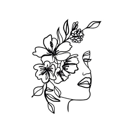 Abstrakti taidesiluettikoriste - Maalaus kodin taidesiluetit