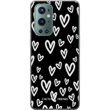 Kompatibelt Mobilskal till OnePlus OnePlus 9 Pro Cactus and Friends - Handdrawn Love Chaos