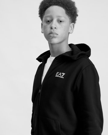 EA7 Emporio Armani SWEATSHIRT Schwarz Pullover Jungen - Kids Brand Store