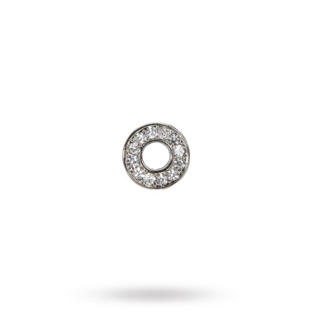 Rhinestone Crystal Letters O- Hundhalsband