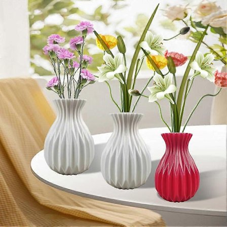 Nordisk Blomvas Imitation Keramisk Plast Blomvas Kruka Hem Vardagsrum