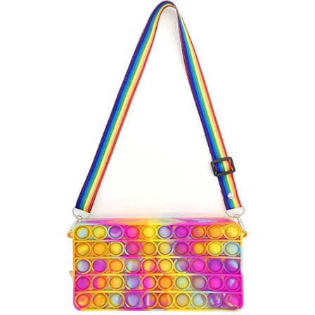 Pop It Väska Fidget Pop It Väska För Flickor Kvinnor Pop It Väskor Pop It Fidget Väska Leksaker För Flickor Fidget Väska Cross Body Handväskor Söt 
