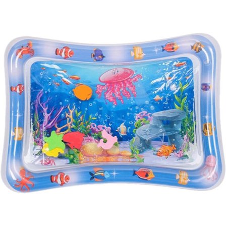 Kattevandsspilmåtte, katte- og hundevandsensorisk legemåtte, baby mavetid vandlegemåtte (vandmænd) (66*50cm)