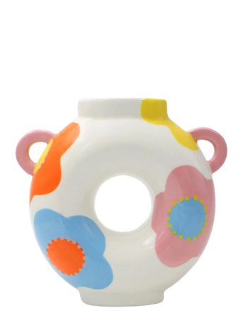 Que Rico Vase - Silvia - Spring Splash - Multi/patterned - 15.5 CM